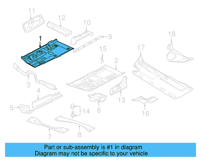 Floor Pan 3C0-803-206 - View 11