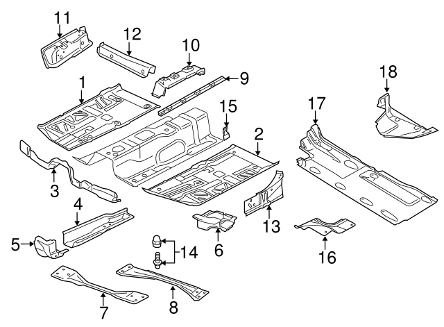 Side Rail 3C0-803-730 - View 10