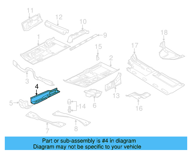 Side Rail 3C0-803-730 - View 9