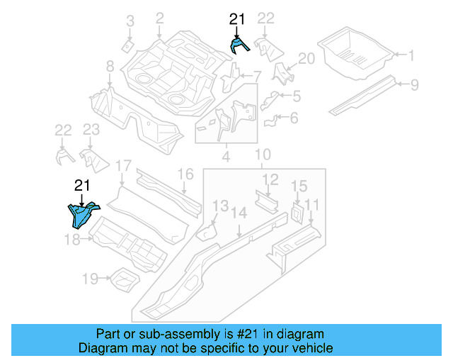 Seat Mount 3C0-802-381 - View 7