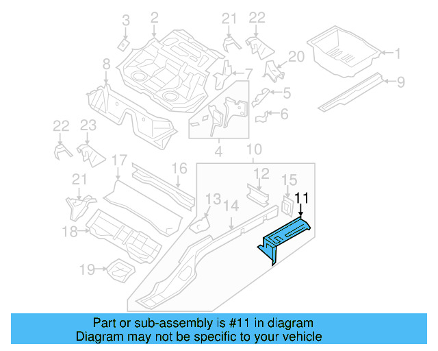 Seat Mount 3C0-802-381 - View 9