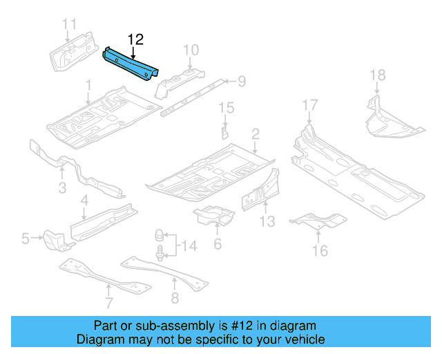 Seat Support 3C0-803-234 - View 5