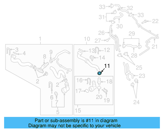 Radiator Coolant Hose Seal 4E0-121-666 - View 45