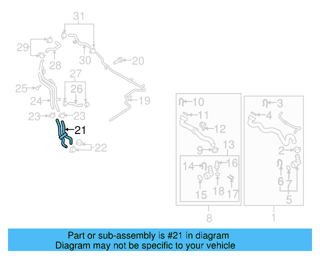 Engine Coolant Hose 3C0-122-063-M - View 36