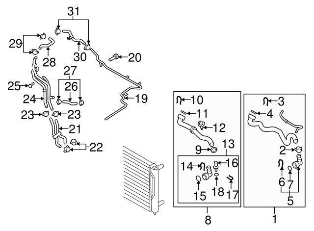 Radiator Coolant Hose Hold Down N-107-377-01