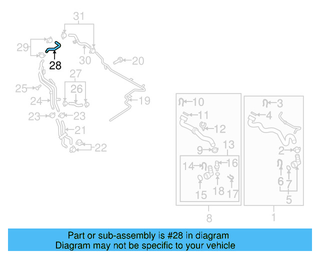Overflow Hose 1K0-122-447-GC - View 14