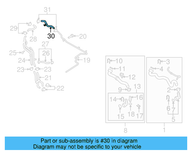 Overflow Hose 1K0-122-447-GC - View 32