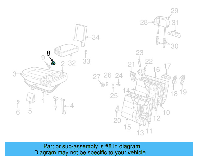 Seat Back Frame 3B9-885-502-K - View 13
