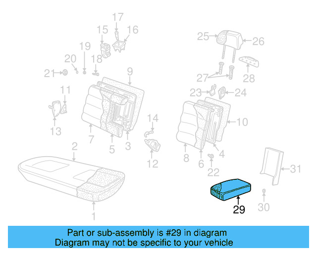 Armrest Assembly 3B0-885-081-AG-8P5