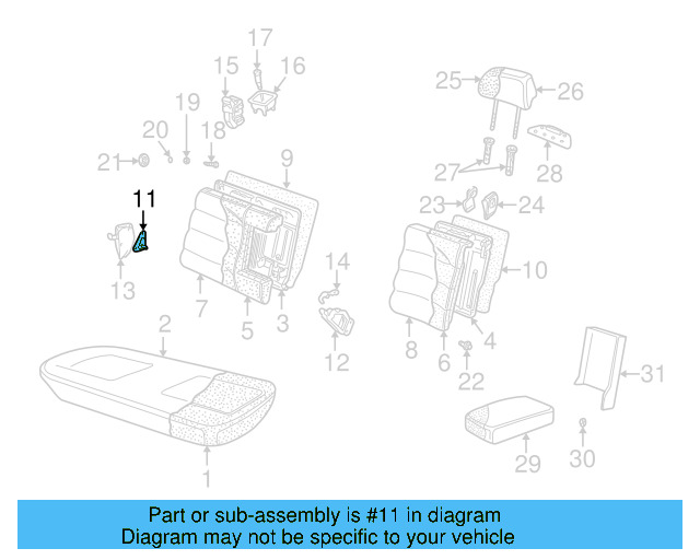 Armrest Pad Trim 3B0-885-943-E-U71 - View 11