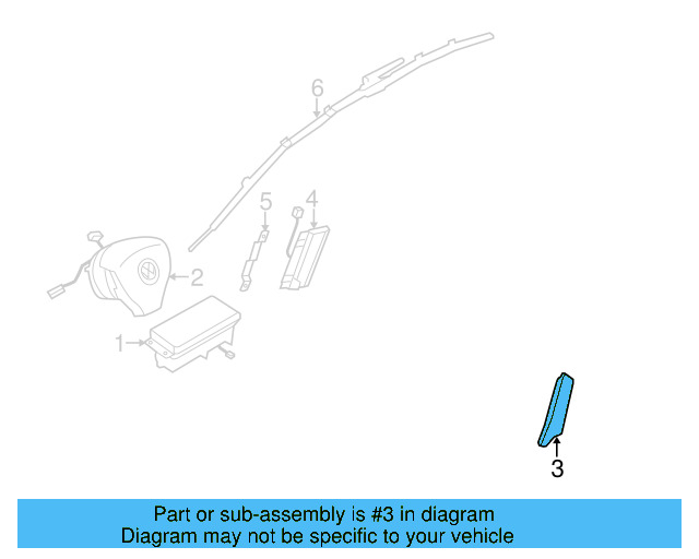 Ft Seat Air Bag 3C8-880-242-B