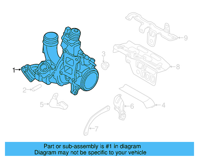 Exhaust Manifold 06J-145-722-BX