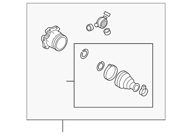 Inner Joint Assembly 3D0-498-103 - View 2