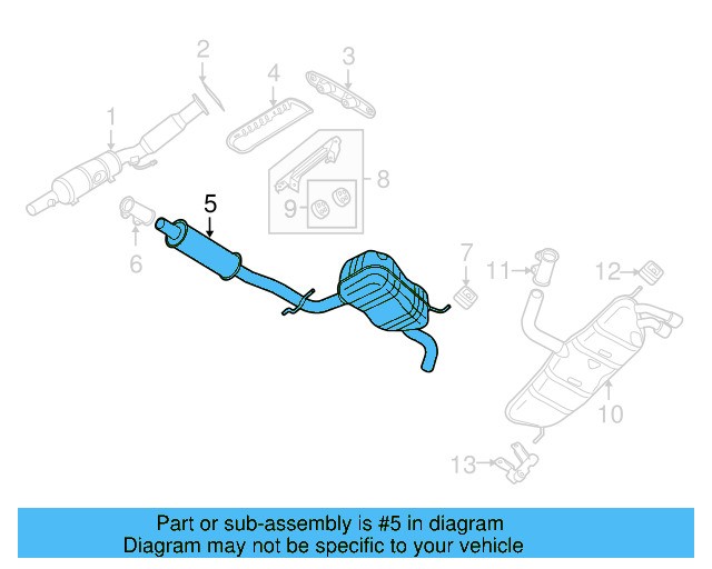 Resonator & Pipe 5K6-253-609-AF - View 8