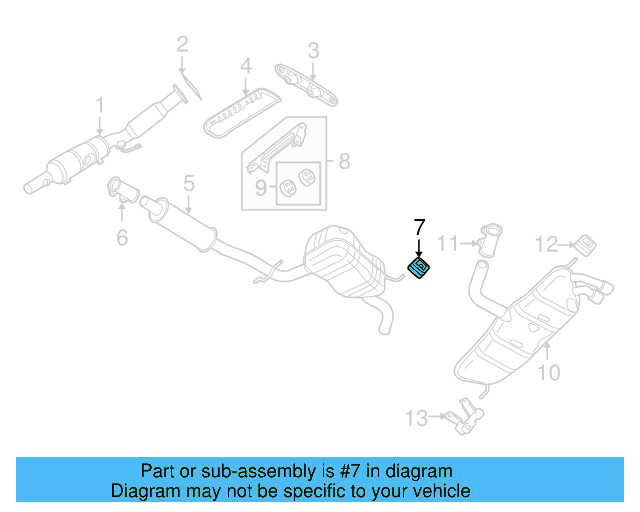 Muffler & Pipe Retainer Ring 1K0-253-147-D - View 29