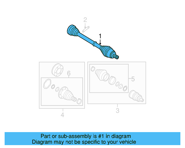 Axle Assembly 1K0-501-203-F - View 11