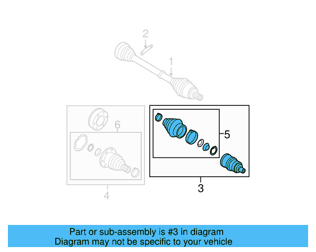 Outer Joint Assembly 1K0-498-099 - View 18