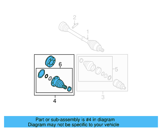 Inner Joint Assembly 1K0-498-103 - View 25