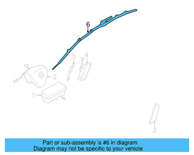 Head Air Bag 3C8-880-741-C - View 5