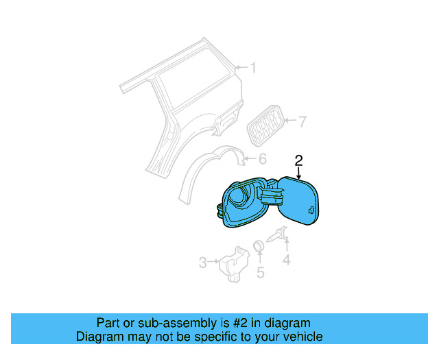 Fuel Door (Unpainted) 1j0809857fgru - View 9