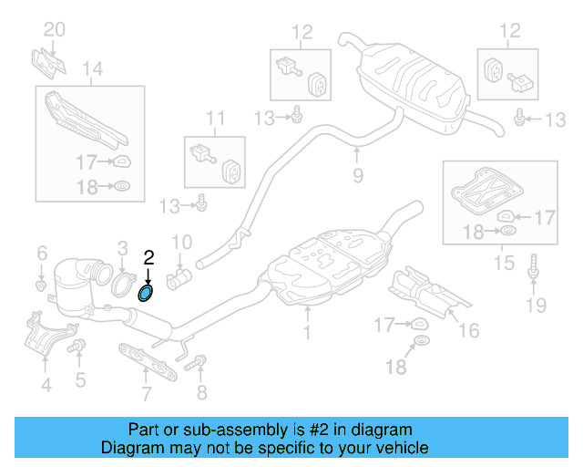 Converter & Pipe Gasket 5Q0-253-115-B - View 64