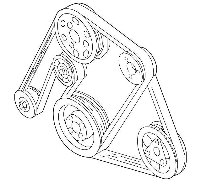Serpentine Belt 021-145-933-H - View 2