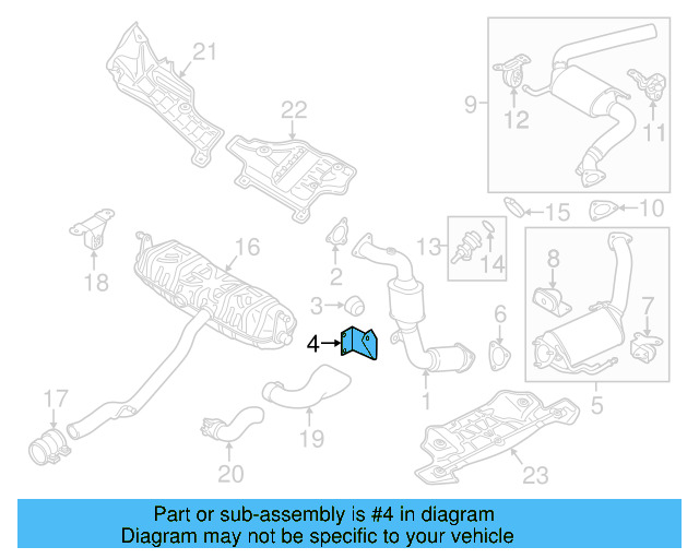 Converter & Pipe Support 7P6-253-047 - View 6