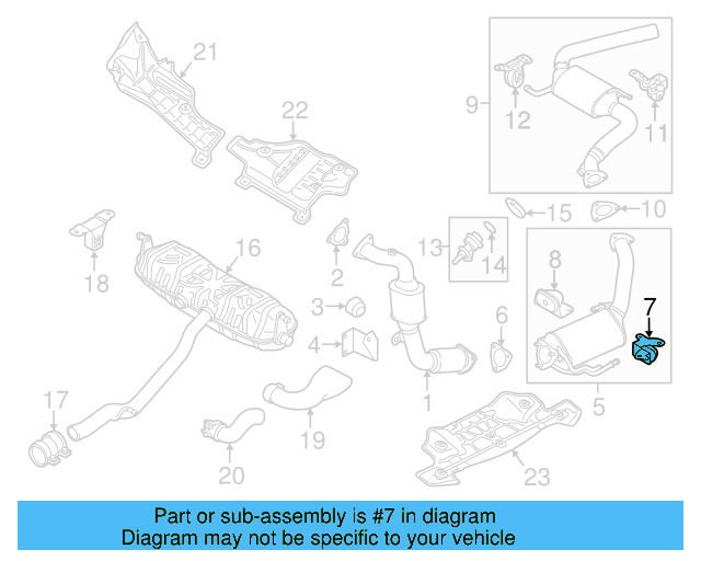 Front Muffler Front Bracket 7L6-253-144-A - View 8