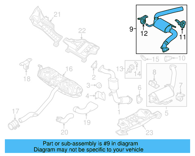 Rear Muffler 7P0-254-400-BX - View 2