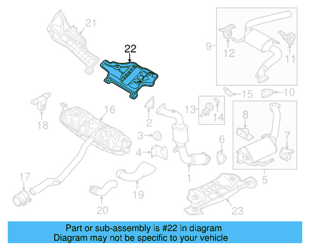 Heat Shield 7P0-825-681-B - View 6