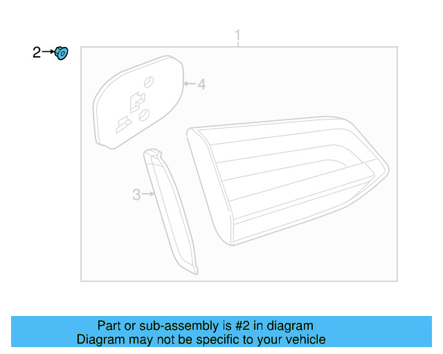 Backup Lamp Assembly Nut N-100-173-04 - View 45