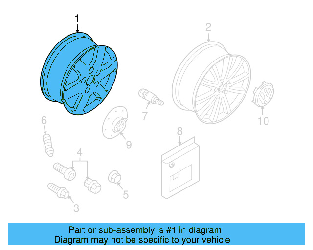 Wheel, Alloy 7L6-601-025-D-Z31 - View 6