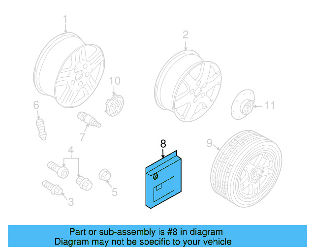 Wheel Lock Kit 2H0-698-137 - View 7