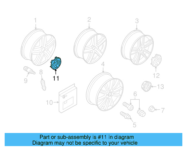 Center Cap 7L6-601-149-RVC - View 16