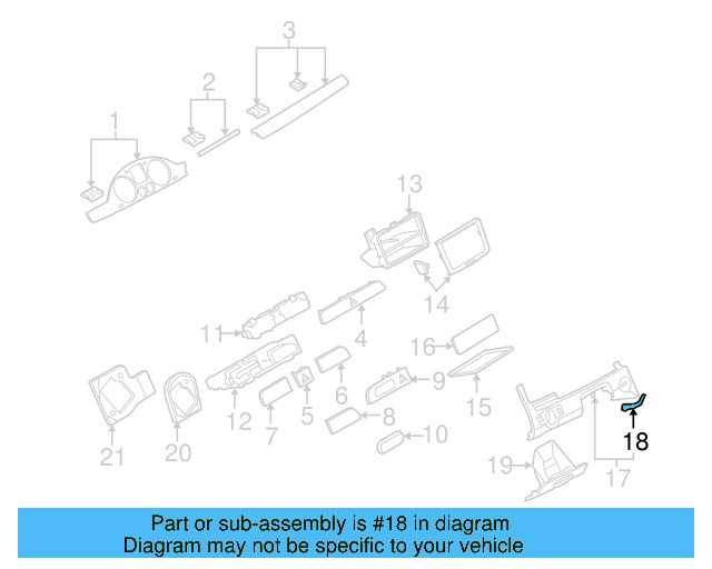 Lower Trim Panel Cover 3C1-857-660-9B9 - View 9