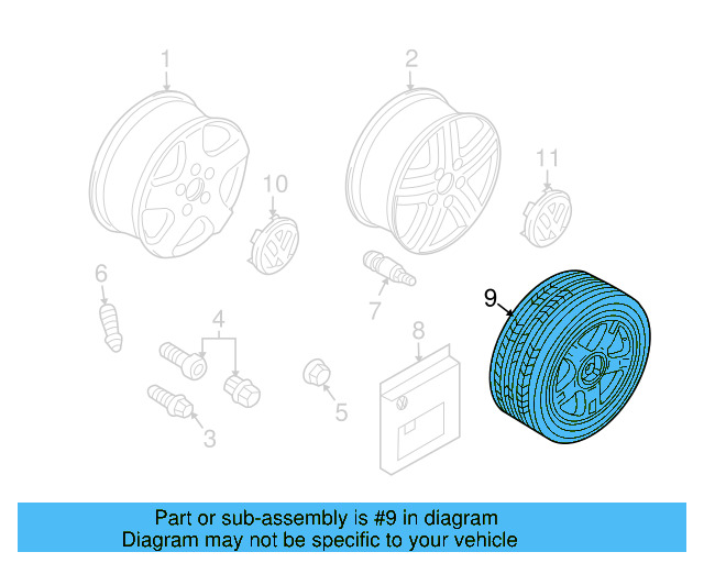 Spare Wheel 7L0-601-011-B - View 4