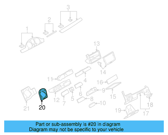 Retainer Plate 3C1-857-371-A-9B9 - View 7