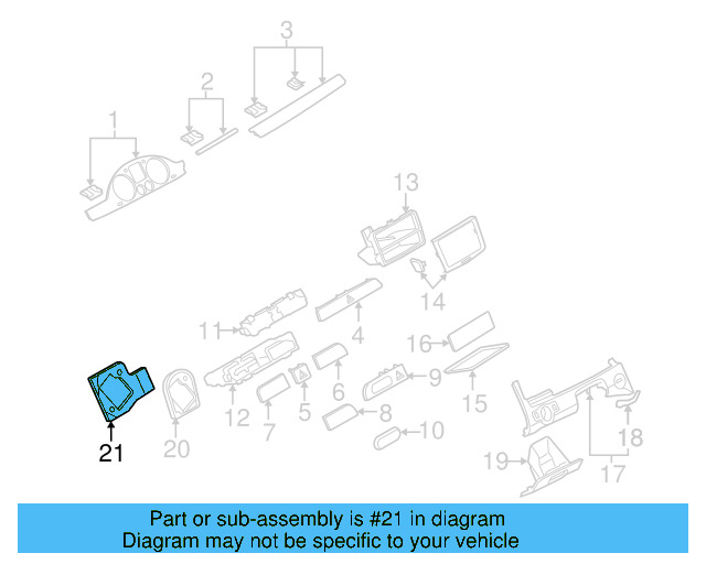 Retainer Plate Bracket 3C1-857-269 - View 8