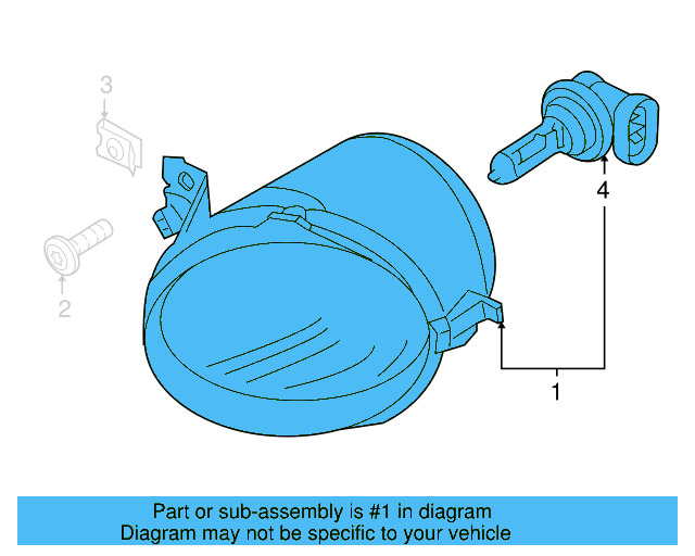 Fog Lamp Assembly 7L6-941-699-F