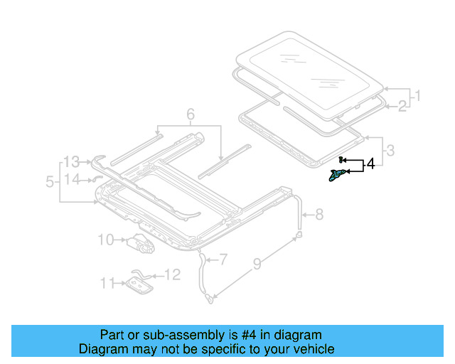 Sunshade Guide 8D5-877-165-A - View 10