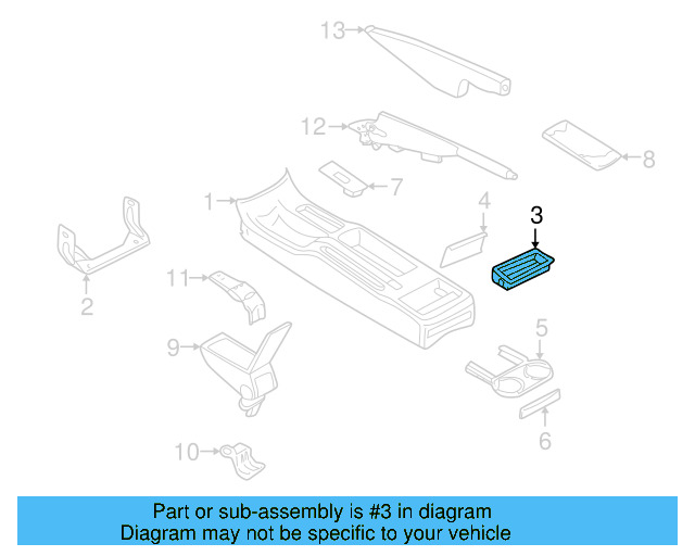 Ashtray 3B0-857-961-AC-A94