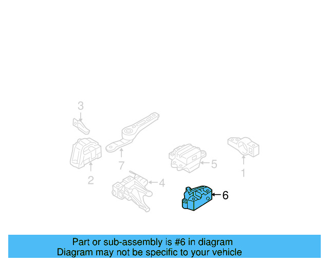 Trans Mount Bracket 1K0-199-117-AN