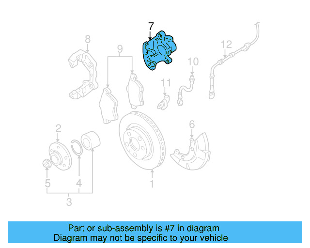 Caliper 1K0-615-124-D - View 7