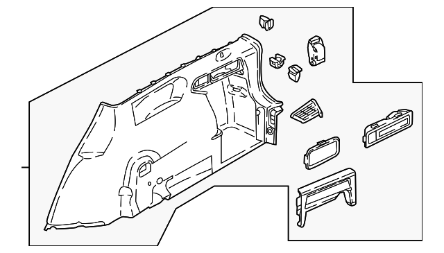 Upper Quarter Trim 5NN-867-288-RM5 - View 4