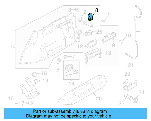 Tie Down Hook 8V0-863-503-C-UAZ - View 17