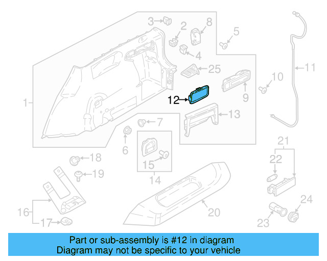 Quarter Panel Splash Shield Nut N-907-579-01 - View 124