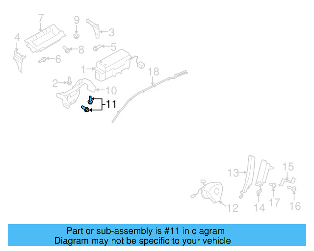 Front Mount Bracket Bolt N-910-799-01 - View 12