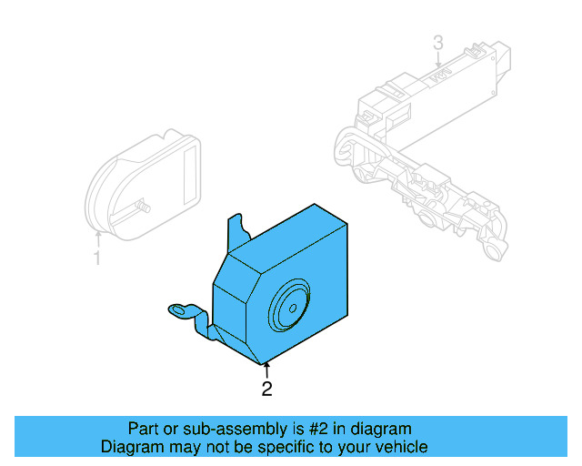 Siren Mount Bracket 3C0-951-227-A
