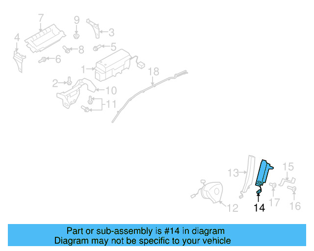 Side Impact Inflator Module 5N0-880-442-C-82V - View 3