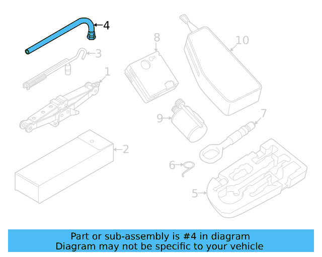 Lug Wrench 4D0-012-219-A - View 6